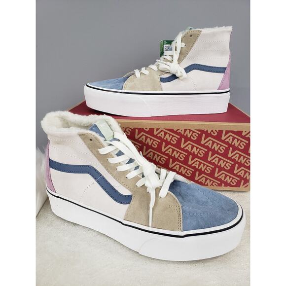 Vans Shoes - NEW Vans Sk8 Hi Tapered Stackform Pig Suede Shoes Women's 11.5 Men's 10 pastel